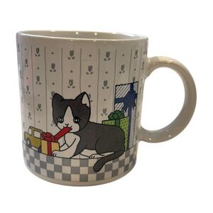 Vintage Cat Coffee Tea Mug‎ Novelty Animal Lover Gift Made in Japan MUGS